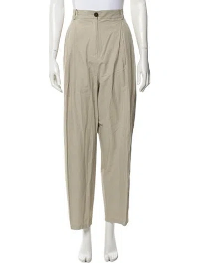 Pre-owned Studio Nicholson Straight Leg Pants In Neutral