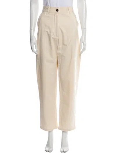 Pre-owned Studio Nicholson Straight Leg Pants In Neutral