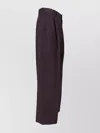 Studio Nicholson Straight Trousers With Pleats And Pockets In Brown