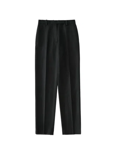 Studio Nicholson Straight-leg Wool Trousers In Black