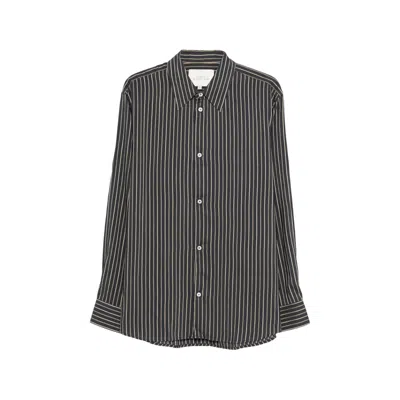 STUDIO NICHOLSON STRIPED BUTTON SHIRT
