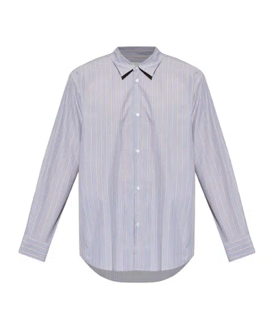 Studio Nicholson Striped Long-sleeve Shirt In Purple