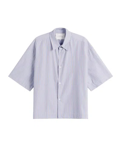 Studio Nicholson Striped Shirt In Blue