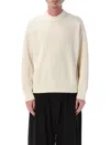 Studio Nicholson Sophisticated Parchment Knit Sweater For Men In Neutral