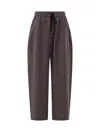 Studio Nicholson Drawstring Pants In Brown