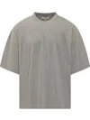 Studio Nicholson Grey Oversized T-shirt In Gray