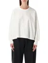 Studio Nicholson Loop Cotton Jersey Long Sleeve T-shirt In White