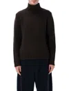 Studio Nicholson Loris Yak And Merino Wool High-neck Knit In Brown