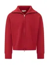 Studio Nicholson Sandos Zip Sweater In Red