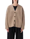 Studio Nicholson Whitt Merino Wool Cardigan In Brown