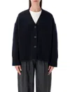 Studio Nicholson Whitt Merino Wool Cardigan In Blue