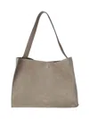 Studio Nicholson Suede Leather Tote Bag With Single Shoulder Strap In Grey