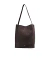 Studio Nicholson Suede Shoulder Bag In Brown