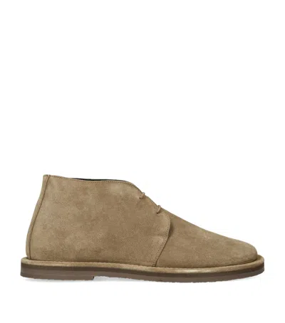 Studio Nicholson Suede Woodrow Boots In Nude