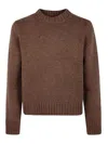 Studio Nicholson Crew Neck Sweater In Brown