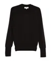 Studio Nicholson V-neck Merino-wool Sweater In Black