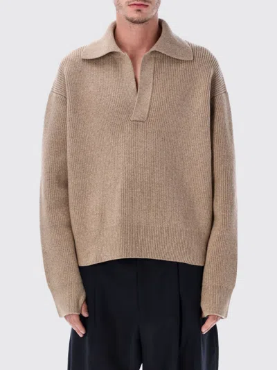 STUDIO NICHOLSON SWEATER STUDIO NICHOLSON MEN COLOR BEIGE,H54112022
