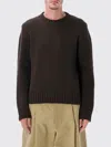 Studio Nicholson Cree Yak And Merino Wool Knit Sweater In Brown