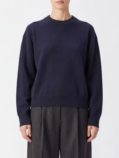 Studio Nicholson Sweater Woman Color Black In Blue