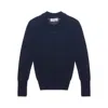 Studio Nicholson Long Sleeve Polo Shirt In Blue