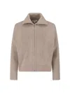 Studio Nicholson Sandos Zip Sweater In Neutral
