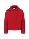 Studio Nicholson Sandos Zip Sweater In Red