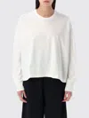 Studio Nicholson White Crewneck Long Sleeve T-shirt