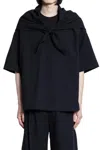 Studio Nicholson Man Black T-shirts & Tank Tops In Black