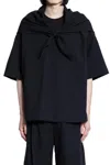 Studio Nicholson Man Black T-shirts & Tank Tops In Black