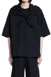 Studio Nicholson Man Black T-shirts & Tank Tops In Black