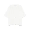 Studio Nicholson White Cotton Piu Over Shirt In White