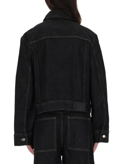 Studio Nicholson Tahoe Italian Denim Jacket In Black
