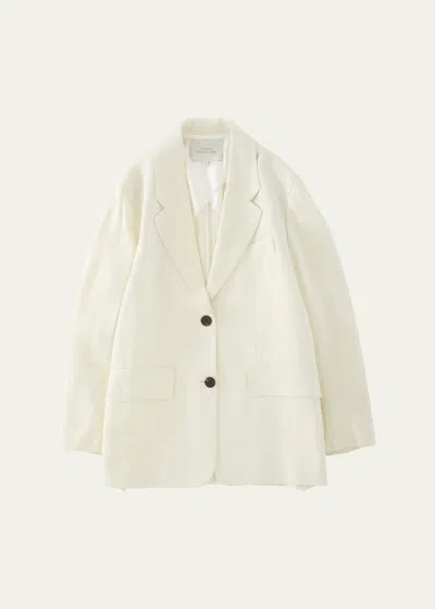 Studio Nicholson Tailored Jacket In Parchment