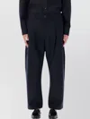 Studio Nicholson Tucked Front Pants With Tailored Silhouette In Blue