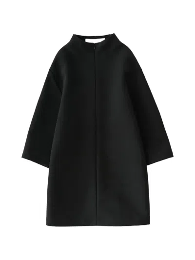 Studio Nicholson Taler High-neck Shirt In Black