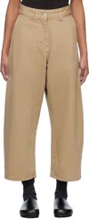Studio Nicholson Tan Chalco Jeans In Parcel