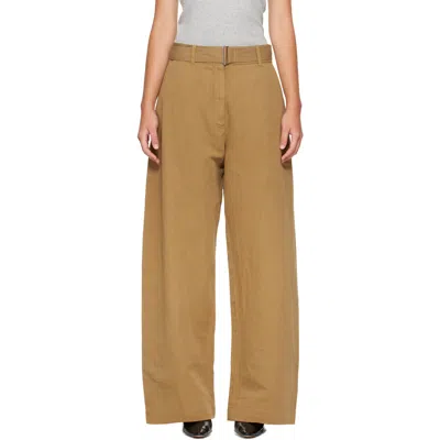 Studio Nicholson Tan Chatto Trousers In Chino