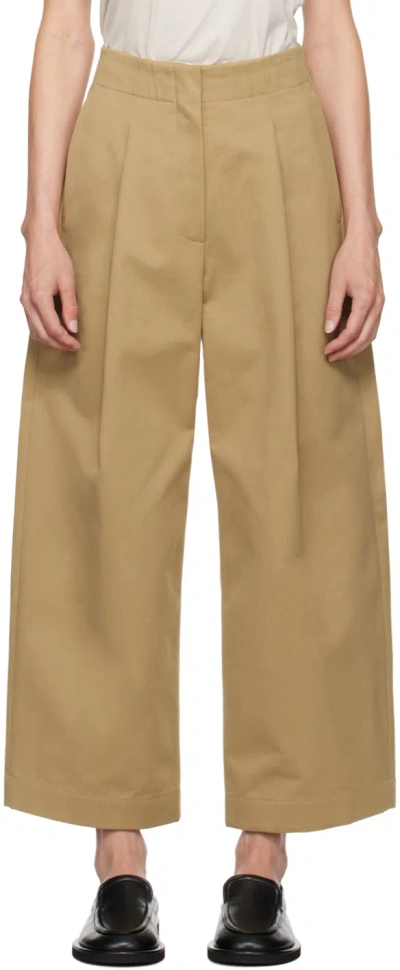 Studio Nicholson Tan Dordoni Volume Trousers