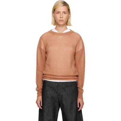Studio Nicholson Tan Eyla Sweater In Brown