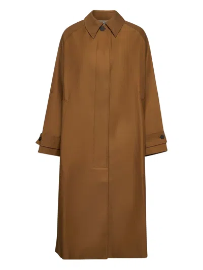 Studio Nicholson Tan Holin Trench Coat In Brown