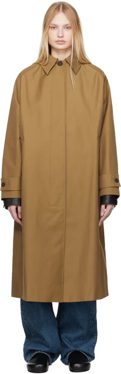 Studio Nicholson Tan Holin Trench Coat In Manuka