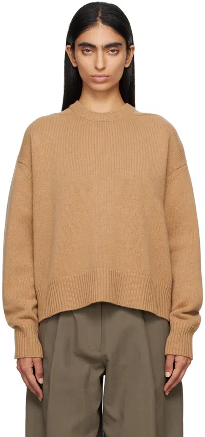 Studio Nicholson Tan Lago Sweater In Camel