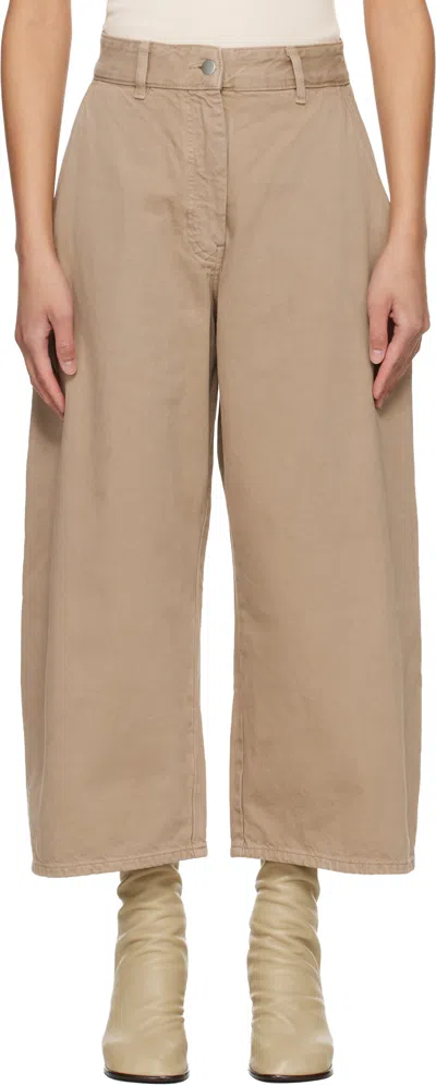 Studio Nicholson Taupe Chalco Denim Jeans