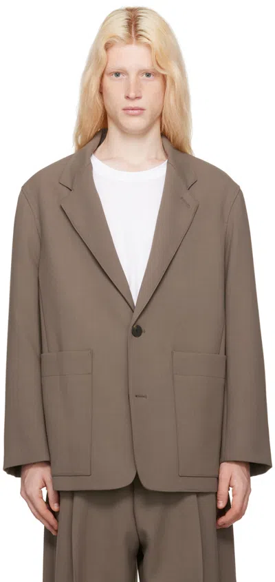 Studio Nicholson Taupe Conde Blazer In Rock