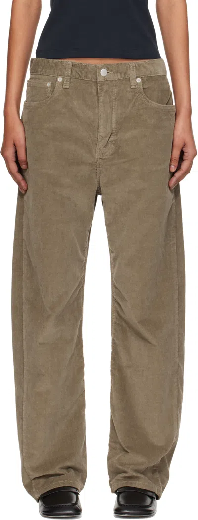 Studio Nicholson Taupe Denjo Jeans In Green