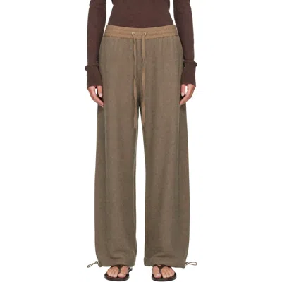Studio Nicholson Taupe Farr Wool Drawstring Trousers