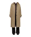 Studio Nicholson Taupe Holin Technical Cotton Trench Coat In Brown