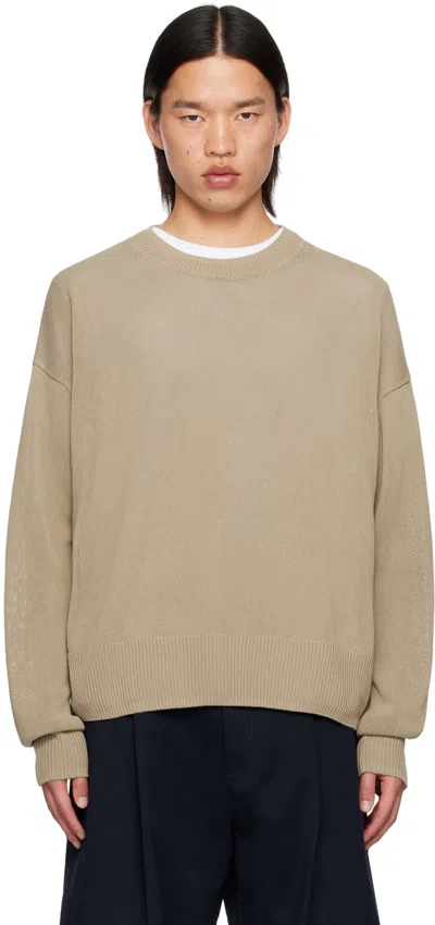 Studio Nicholson Taupe Kami Sweater In Fawn