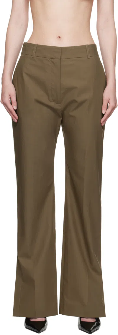 Studio Nicholson Taupe Mitra Trousers In Brown