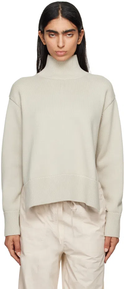 Studio Nicholson Taupe Patria Turtleneck In Dove